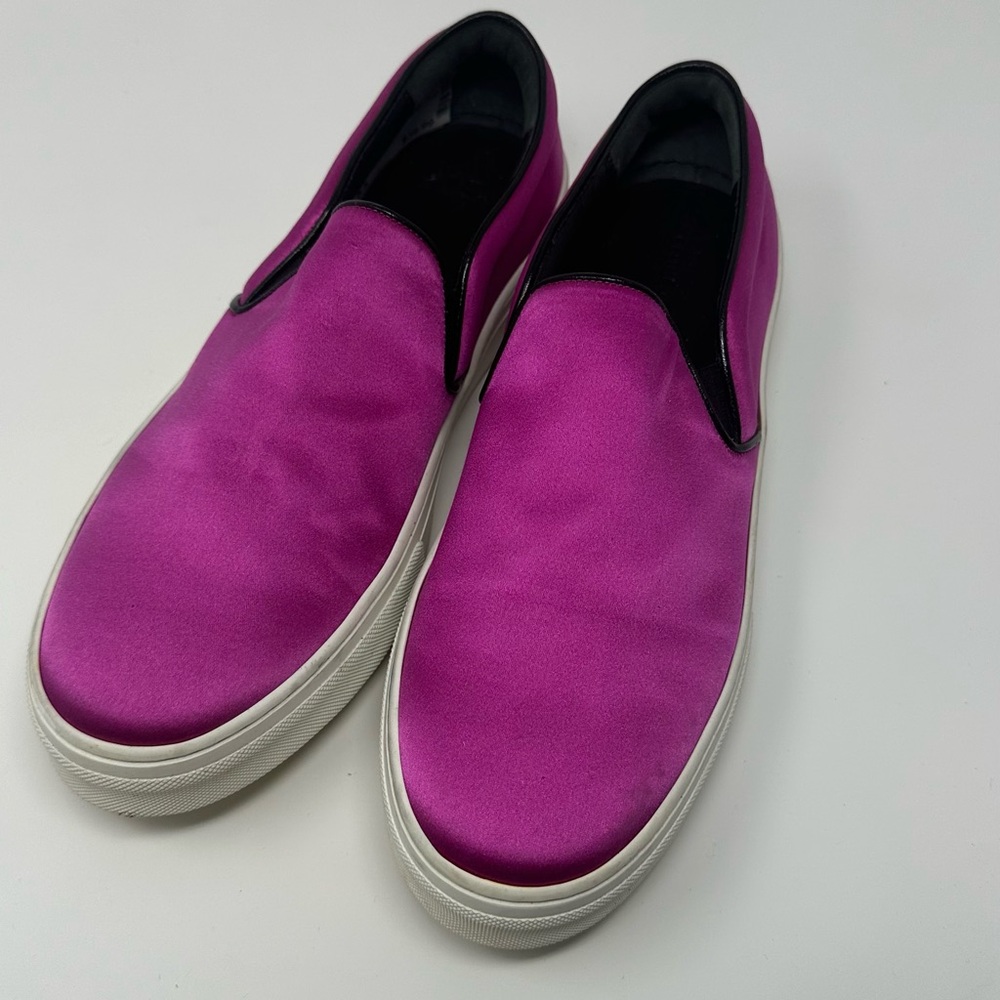 Celine skater shoes in satin magenta color size 39.5/8.5